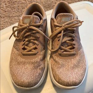 Blush pink Nike sneakers